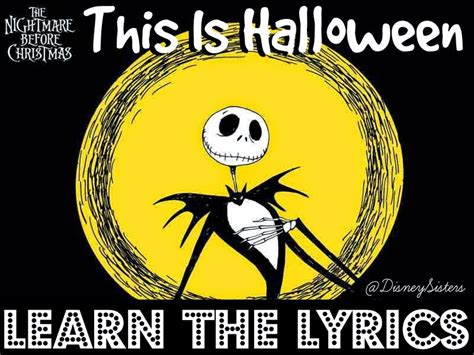 this is hallowen lyrics|this is halloween disney lyrics.